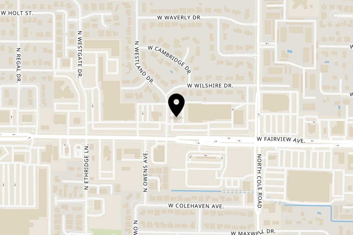 Map showing the location of Taqueria La Flama Taqueria La Flama - Boise on 1680 N Westland Dr in Boise